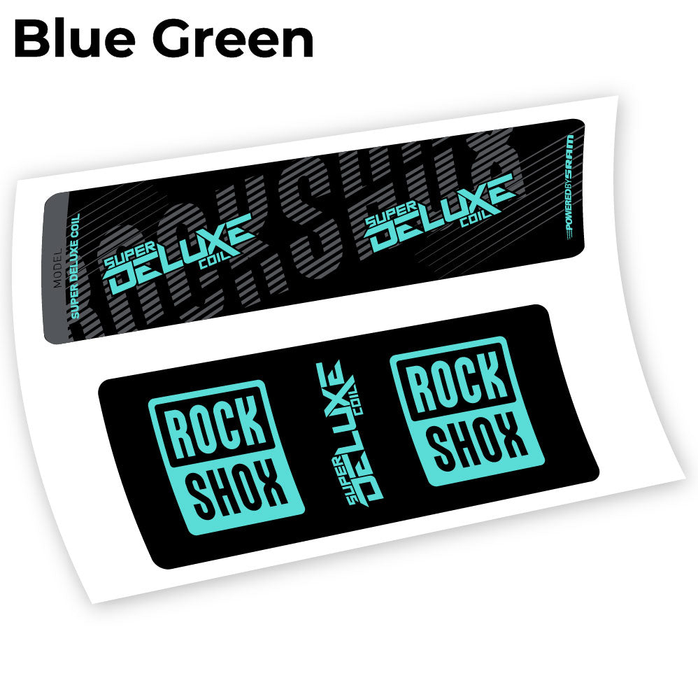 Aufkleber, Rock Shox Deluxe Coil 2018, Rear Shox Sticker Vinyl