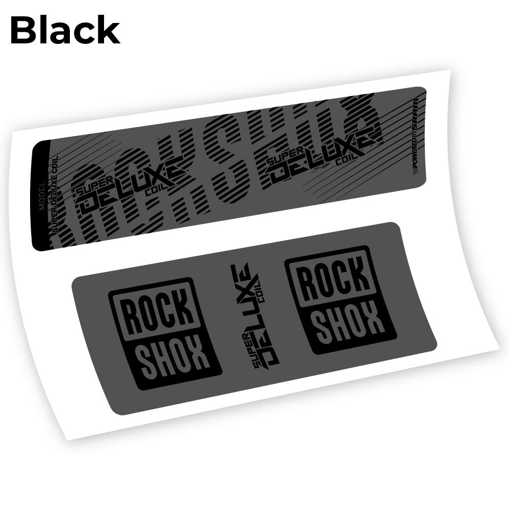 Aufkleber, Rock Shox Deluxe Coil 2018, Rear Shox Sticker Vinyl
