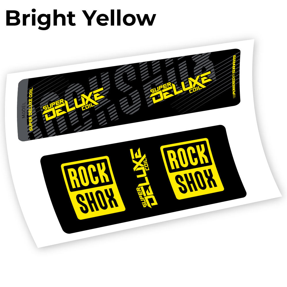 Aufkleber, Rock Shox Deluxe Coil 2018, Rear Shox Sticker Vinyl