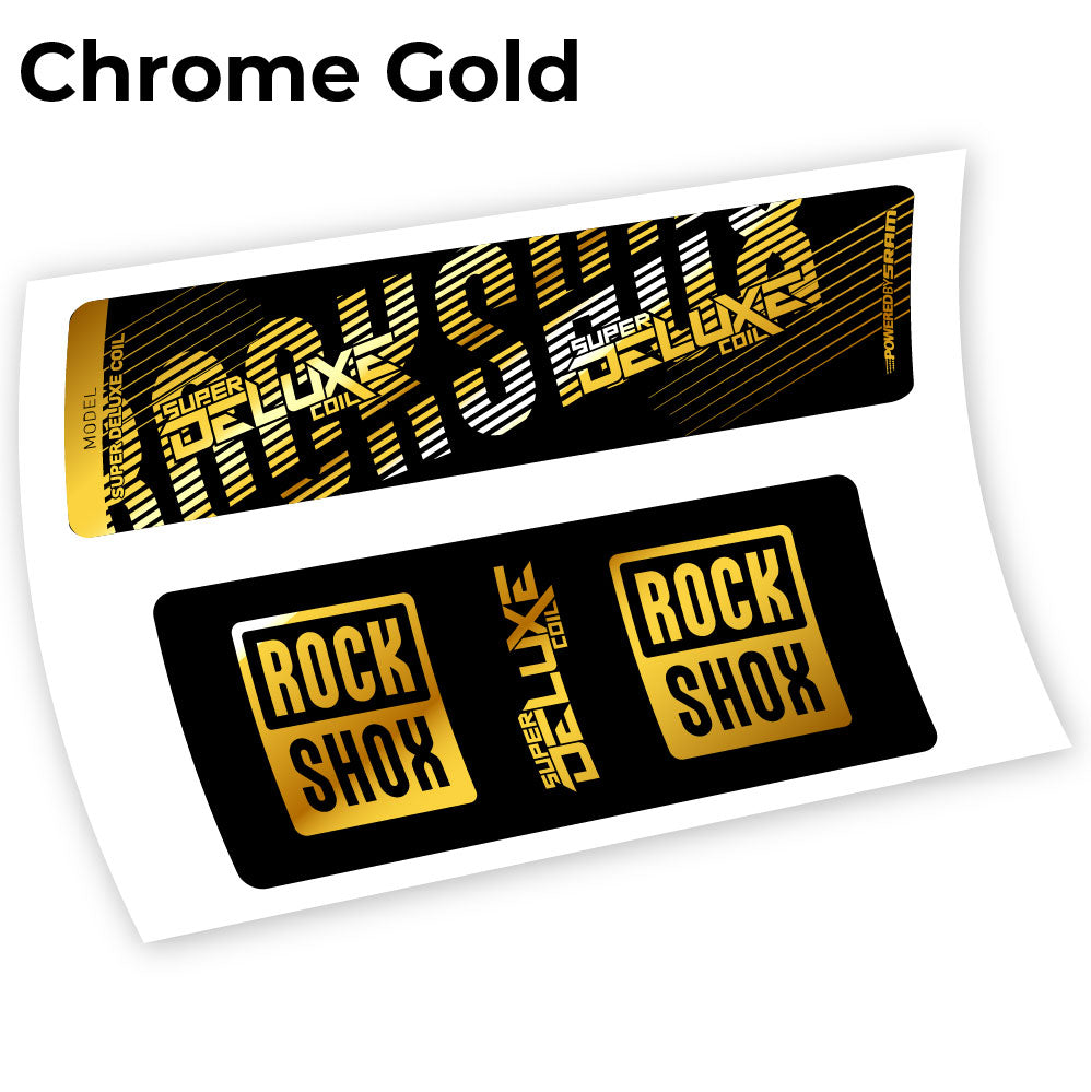 Aufkleber, Rock Shox Deluxe Coil 2018, Rear Shox Sticker Vinyl