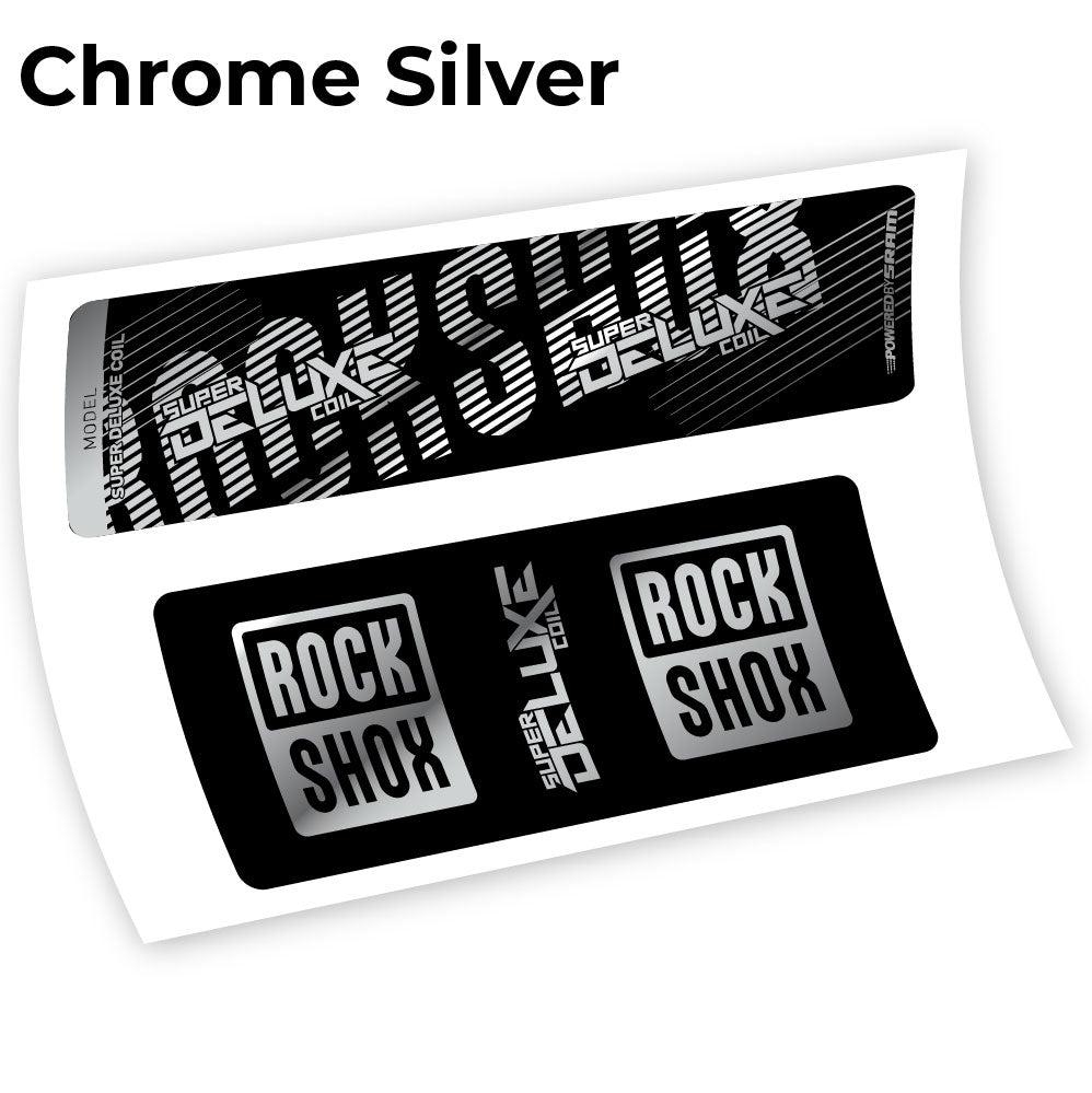 Aufkleber, Rock Shox Deluxe Coil 2018, Rear Shox Sticker Vinyl