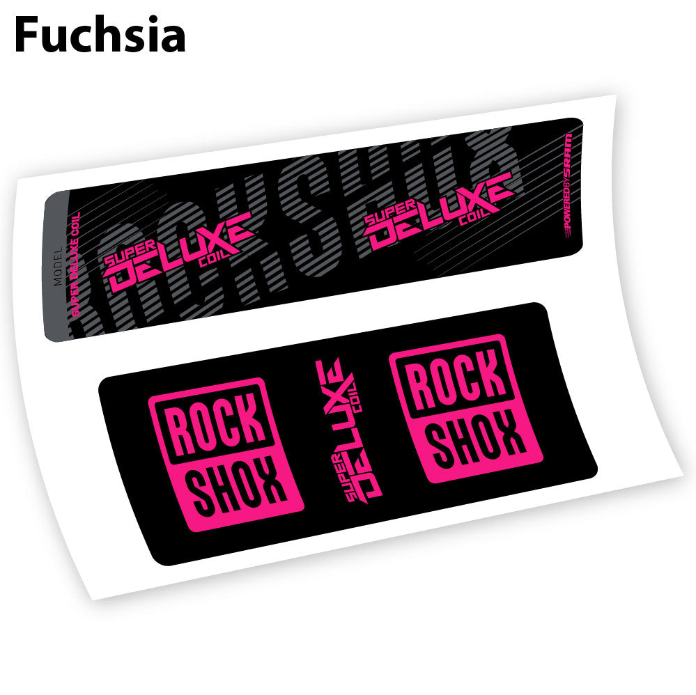 Aufkleber, Rock Shox Deluxe Coil 2018, Rear Shox Sticker Vinyl