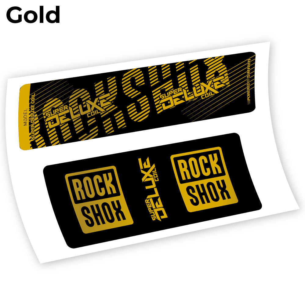 Aufkleber, Rock Shox Deluxe Coil 2018, Rear Shox Sticker Vinyl