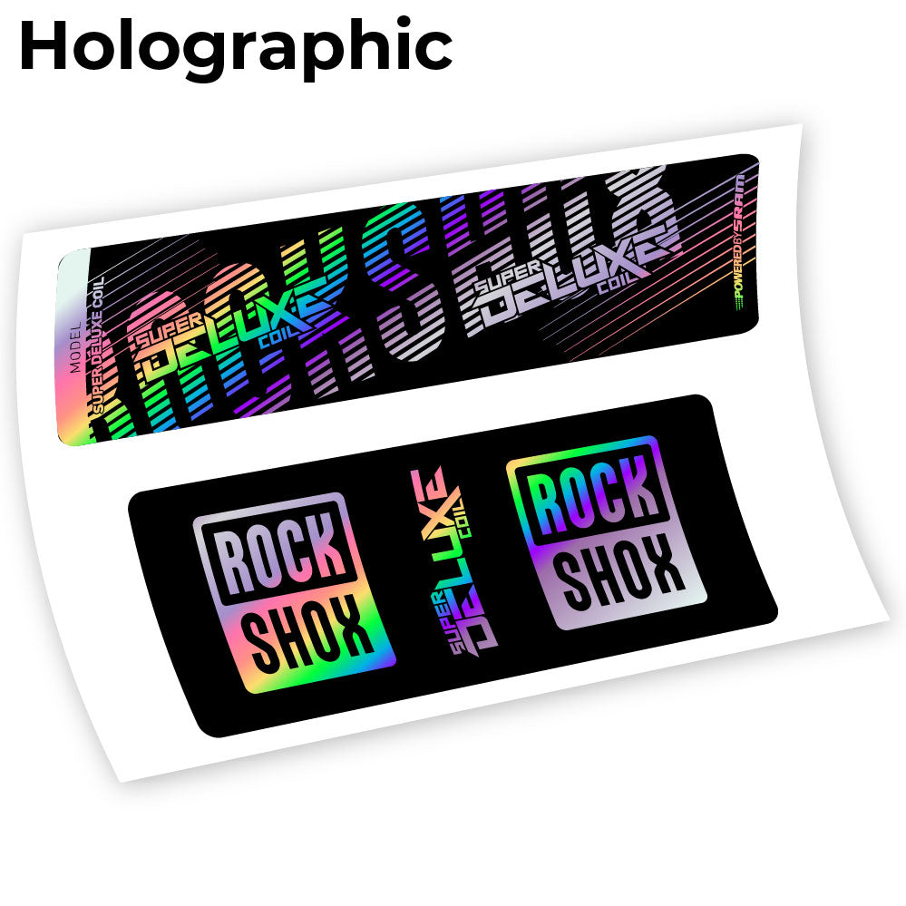 Aufkleber, Rock Shox Deluxe Coil 2018, Rear Shox Sticker Vinyl