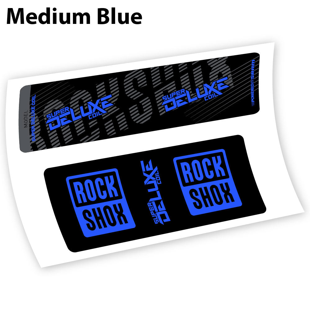 Aufkleber, Rock Shox Deluxe Coil 2018, Rear Shox Sticker Vinyl