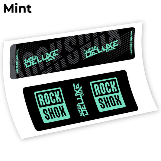 Aufkleber, Rock Shox Deluxe Coil 2018, Rear Shox Sticker Vinyl