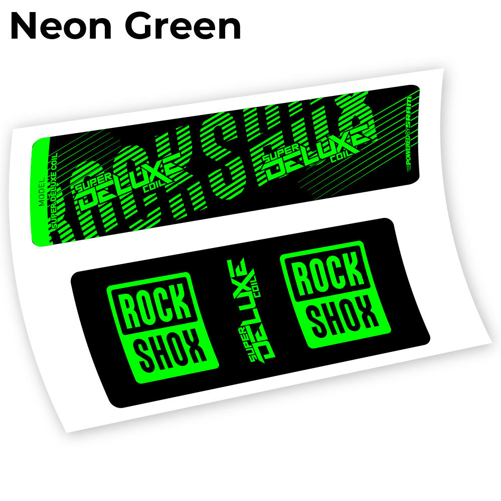 Aufkleber, Rock Shox Deluxe Coil 2018, Rear Shox Sticker Vinyl