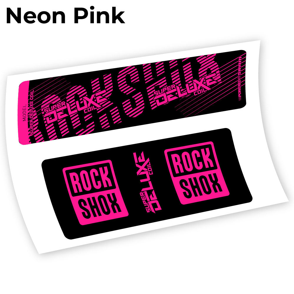 Aufkleber, Rock Shox Deluxe Coil 2018, Rear Shox Sticker Vinyl