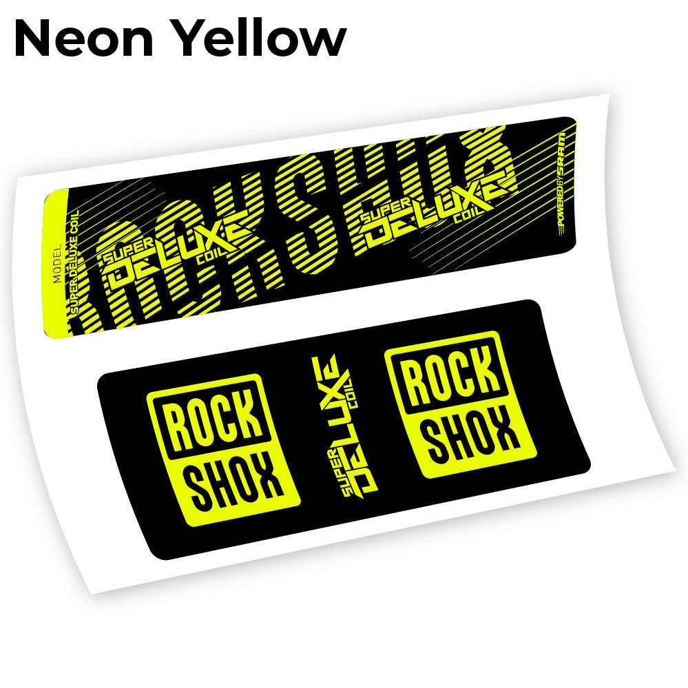 Aufkleber, Rock Shox Deluxe Coil 2018, Rear Shox Sticker Vinyl