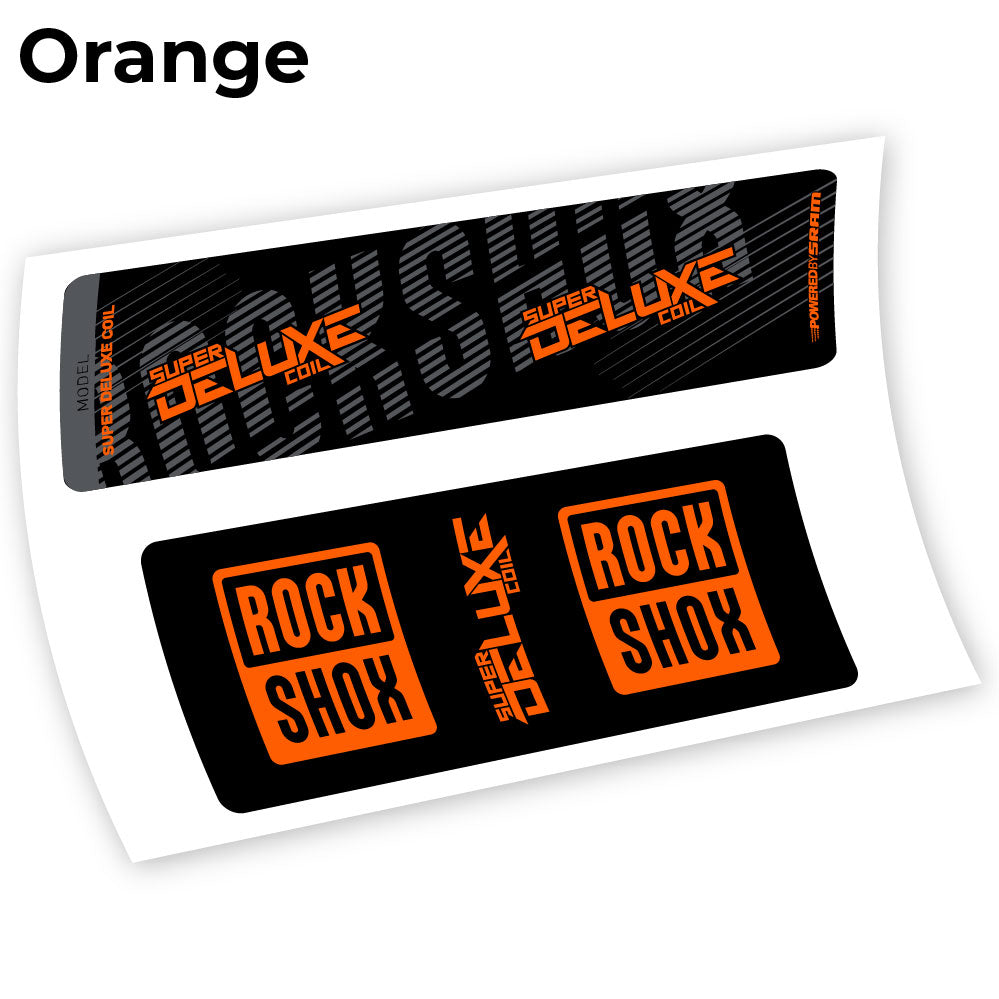 Aufkleber, Rock Shox Deluxe Coil 2018, Rear Shox Sticker Vinyl