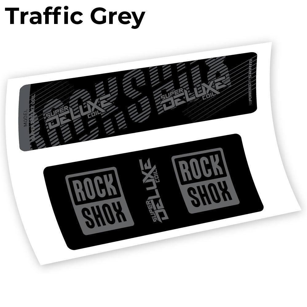 Aufkleber, Rock Shox Deluxe Coil 2018, Rear Shox Sticker Vinyl