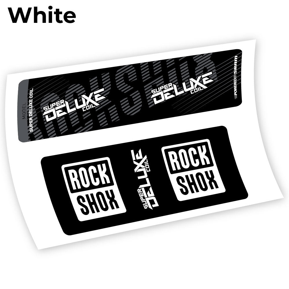 Aufkleber, Rock Shox Deluxe Coil 2018, Rear Shox Sticker Vinyl