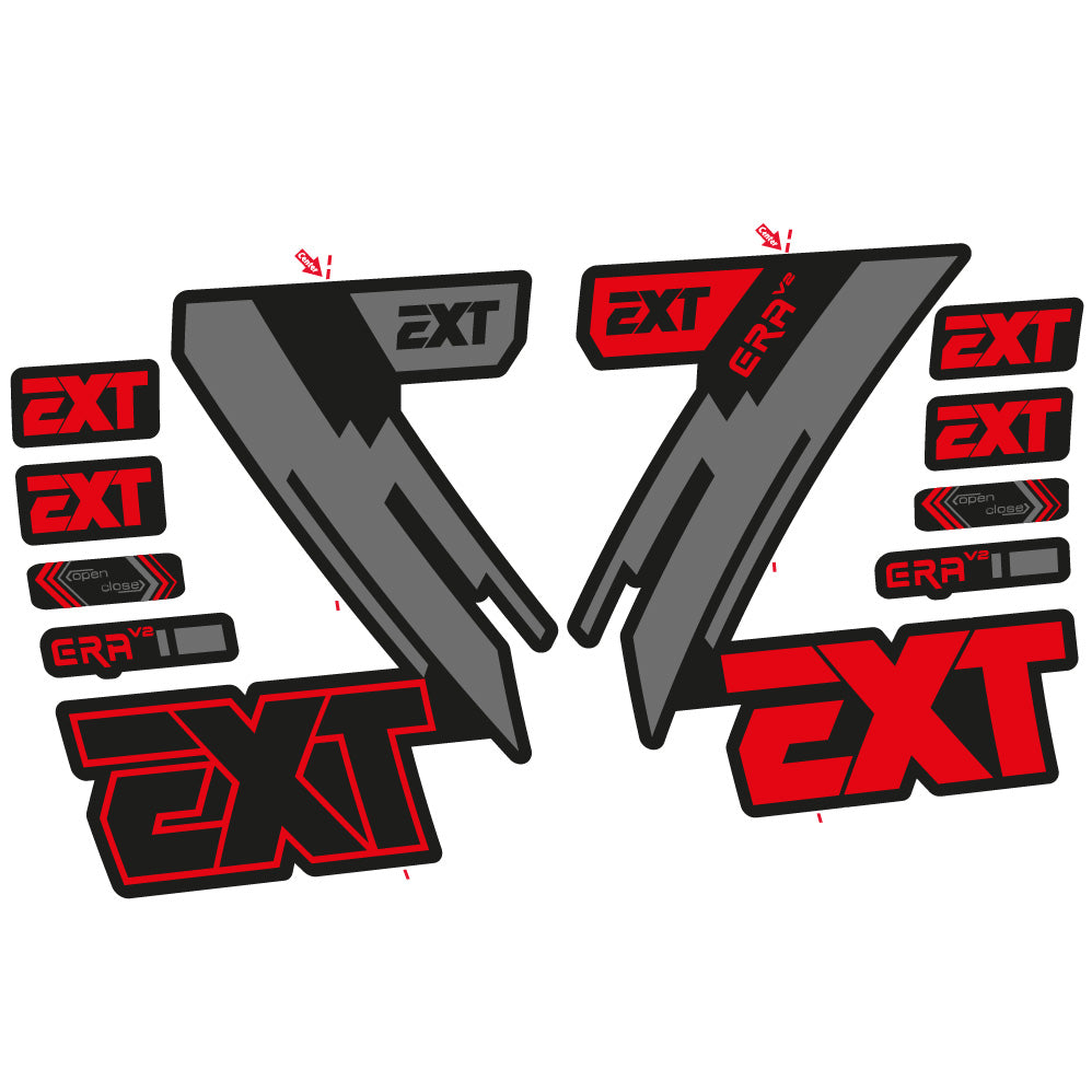 Decal EXT Era V2, Fork 29, bike sticker vinyl – custombikedecal