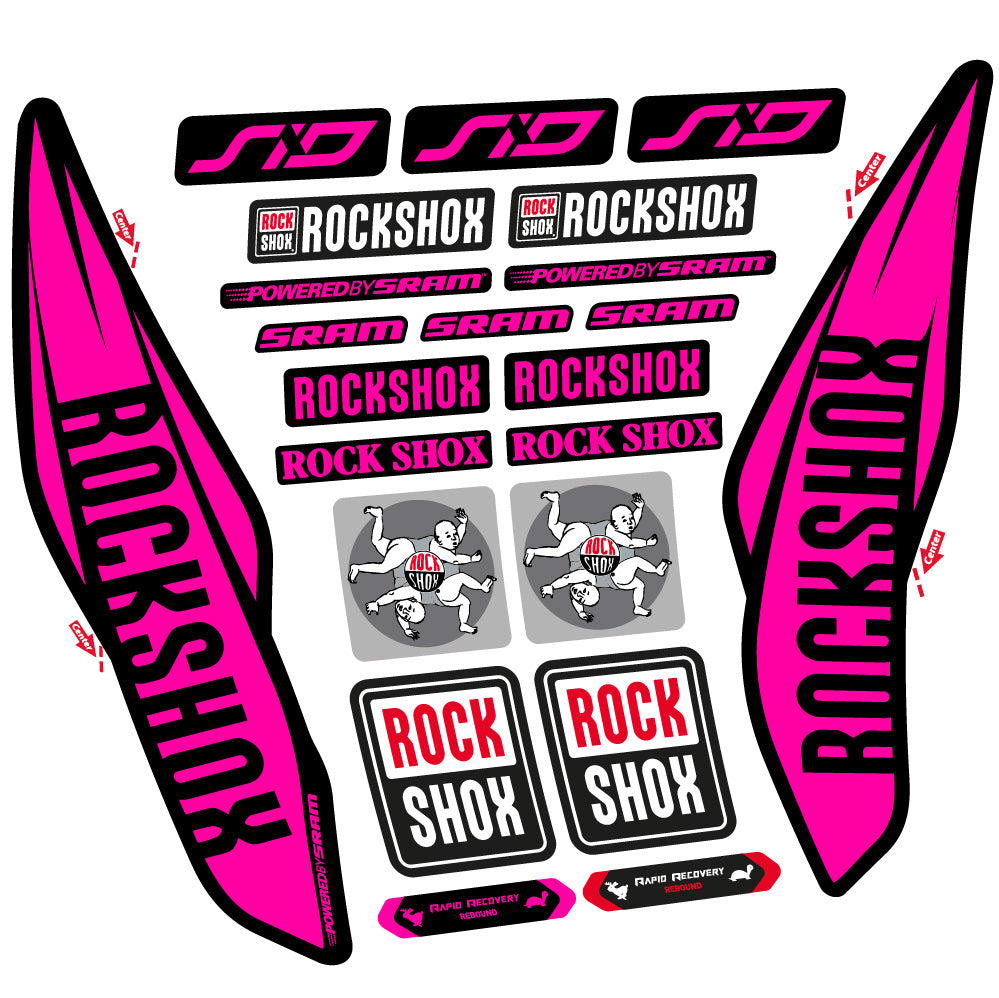 Decal Rock Shox Sid 2017, Fork 29, bike sticker vinyl