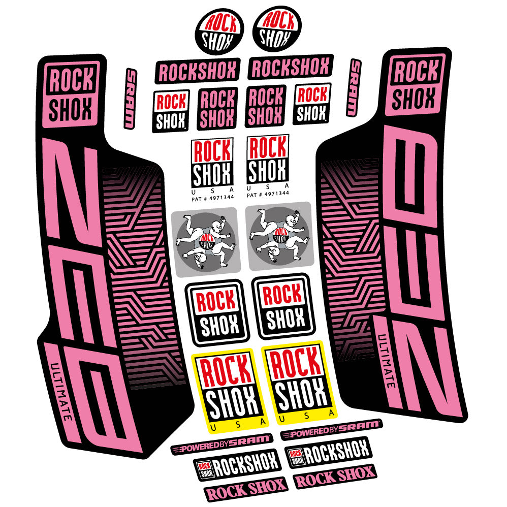 Decal Rock Shox Zeb Ultimate 2023, Fork 29, bike sticker vinyl
