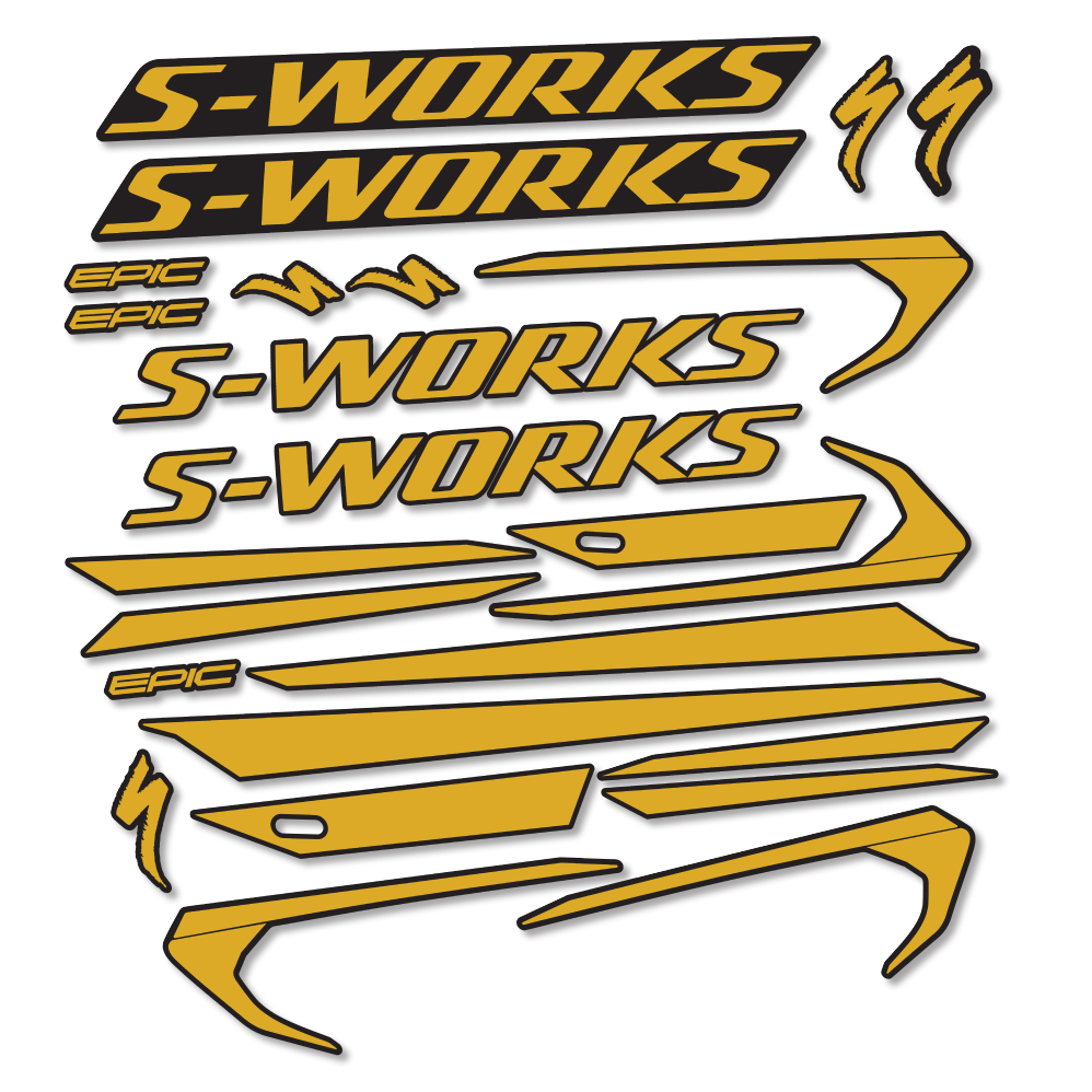 Decal Specialized Epic S-Works 2018, Frame, bike sticker vinyl