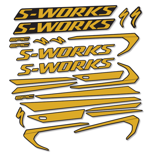 Decal Specialized Epic S-Works 2018, Frame, bike sticker vinyl