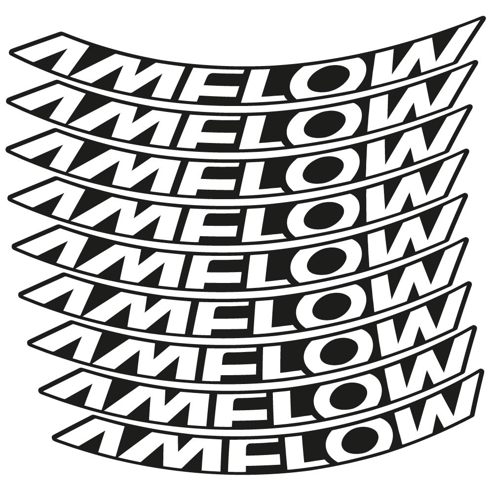 Decal Amflow 2024, MTB Wheel 29, bike sticker vinyl