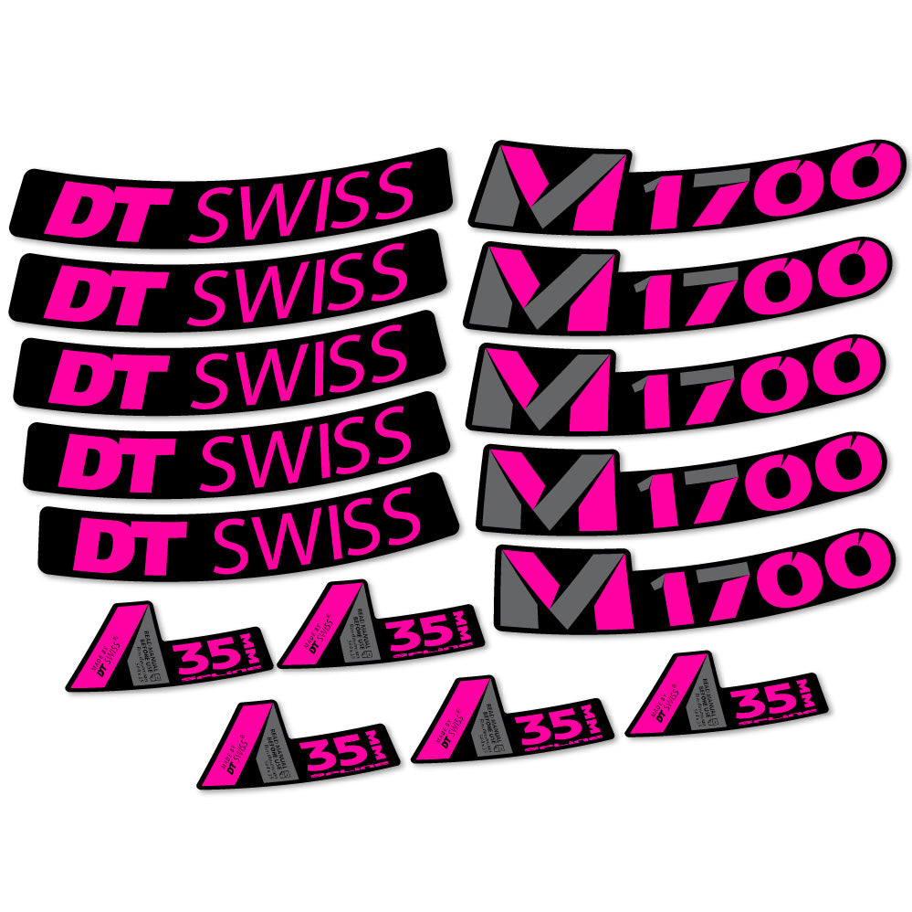 Aufkleber DT Swiss M1700 35mm, MTB-Rad 29, Fahrradaufkleber Vinyl