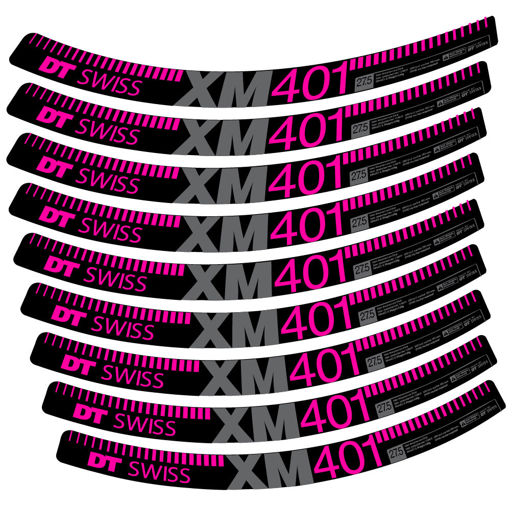 Aufkleber DT Swiss XM401, MTB-Rad 29, Fahrradaufkleber Vinyl