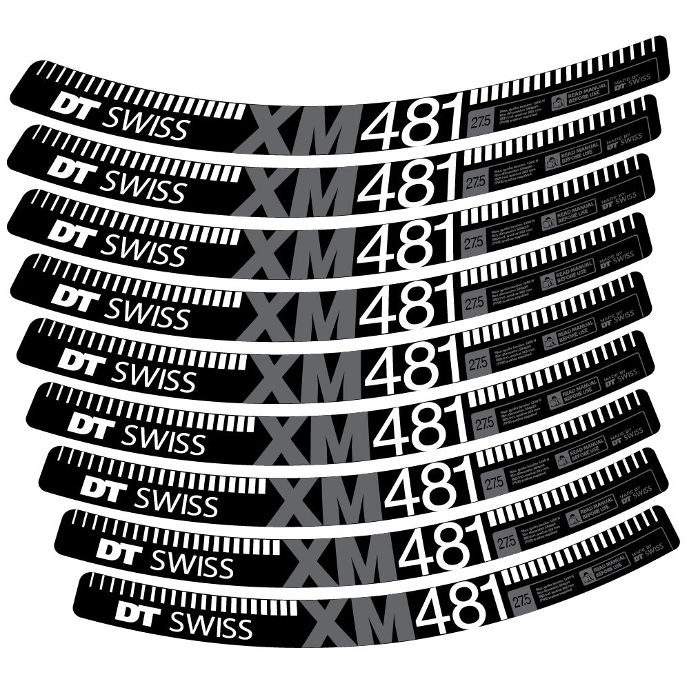 Aufkleber DT Swiss XM481, MTB-Rad 29, Fahrradaufkleber Vinyl