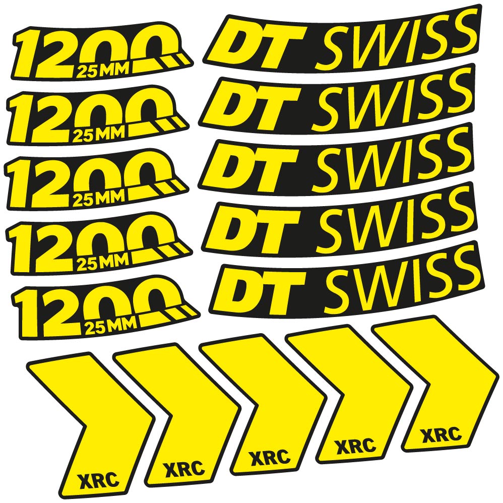 Decal DT Swiss XRC 1200 25mm, MTB Wheel 29, bike sticker vinyl