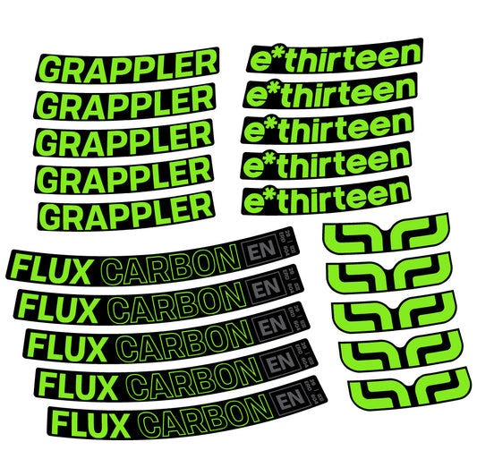 Aufkleber E-Thirteen Grappler Flux, MTB-Rad 29, Fahrradaufkleber Vinyl