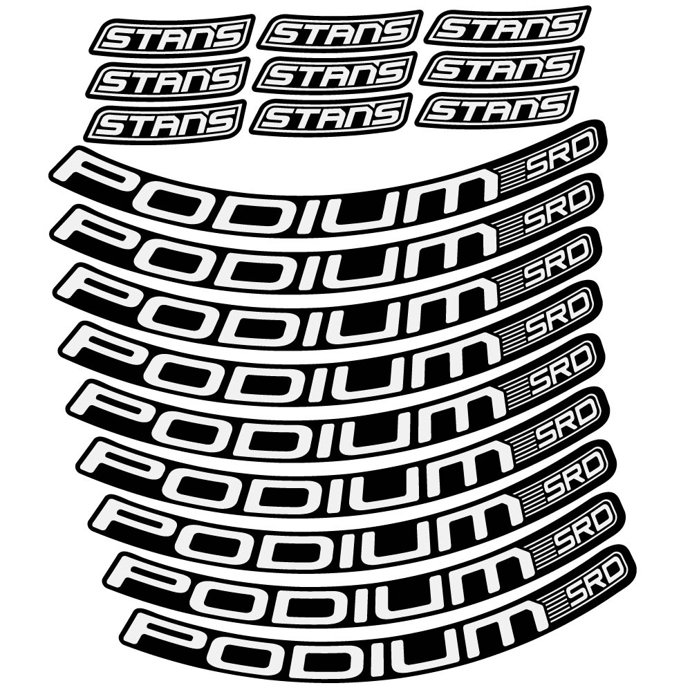 Decal Stans Podium SRD, MTB Wheel 29, bike sticker vinyl