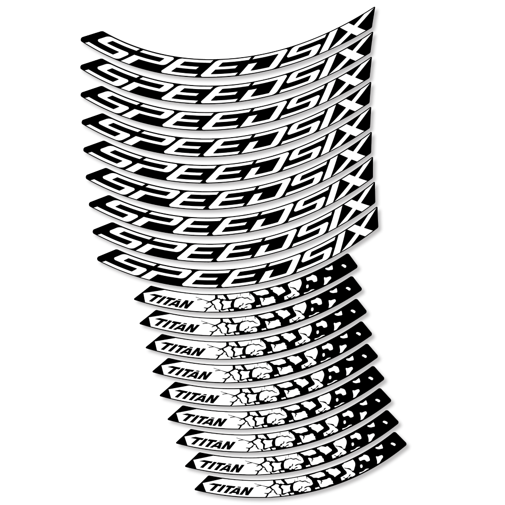 Decal SpeedSix Titan, MTB Wheel 29, bike sticker vinyl – custombikedecal