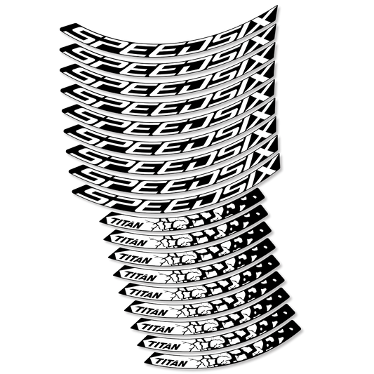 Decal SpeedSix Titan, MTB Wheel 29, bike sticker vinyl
