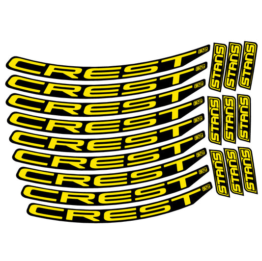 Aufkleber Stans Crest S2, MTB-Rad 29, Fahrradaufkleber Vinyl