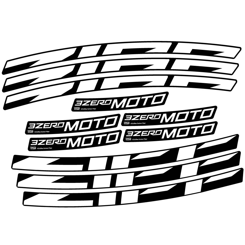 Decal Zipp 3Zero Moto, MTB Wheel 29, bike sticker vinyl