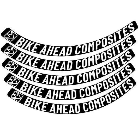 Aufkleber BikeAhead Composites Biturbo Aero 2022, Rennradrad 48,5 mm, Fahrradaufkleber Vinyl