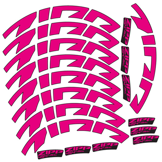 Aufkleber Zipp 454 NSW, Rennradrad 58mm, Fahrradaufkleber Vinyl