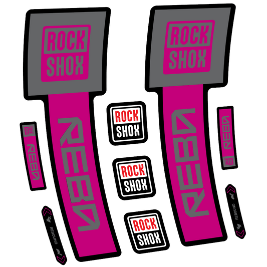 Decal Rock Shox Reba Base 2025, Fork 29, bike sticker vinyl