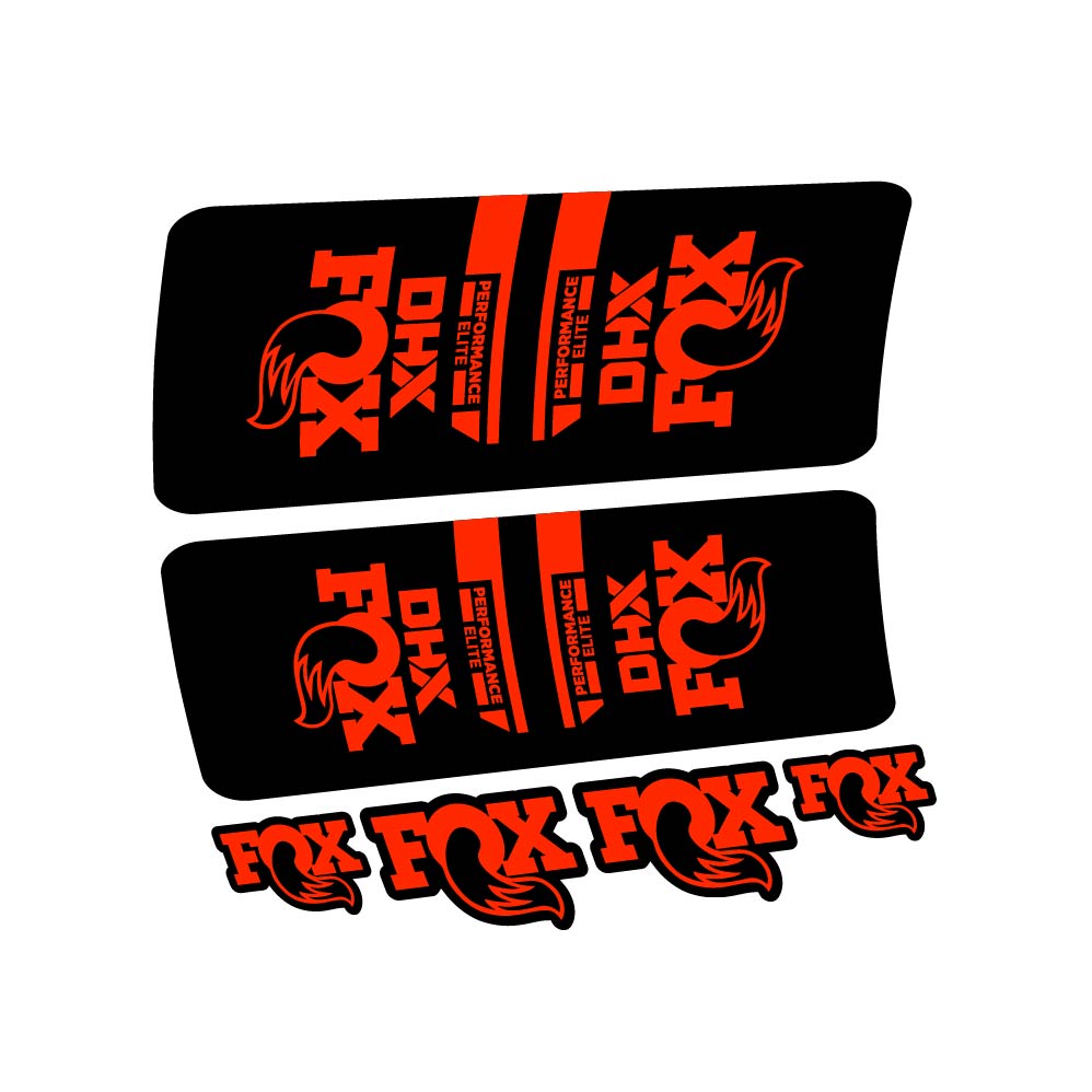 Decal Fox DHX Elite 2022, Shock Absorber, bike sticker vinyl