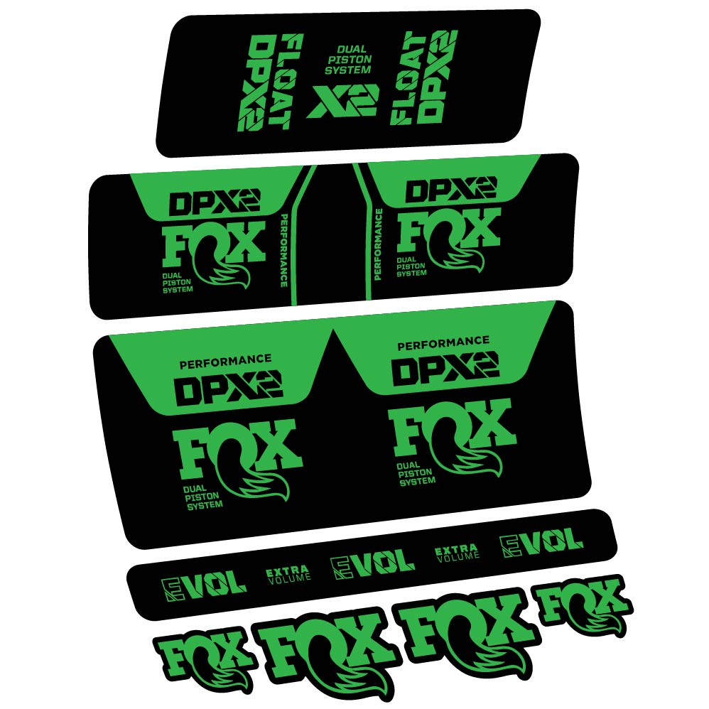 Decal Fox DPX2 Performance 2021, Shock Absorber, bike sticker vinyl