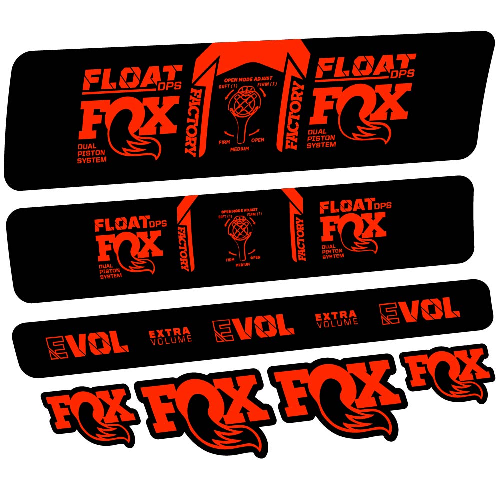 Decal Fox Float DPS Factory 2021, Shock Absorber, bike sticker vinyl