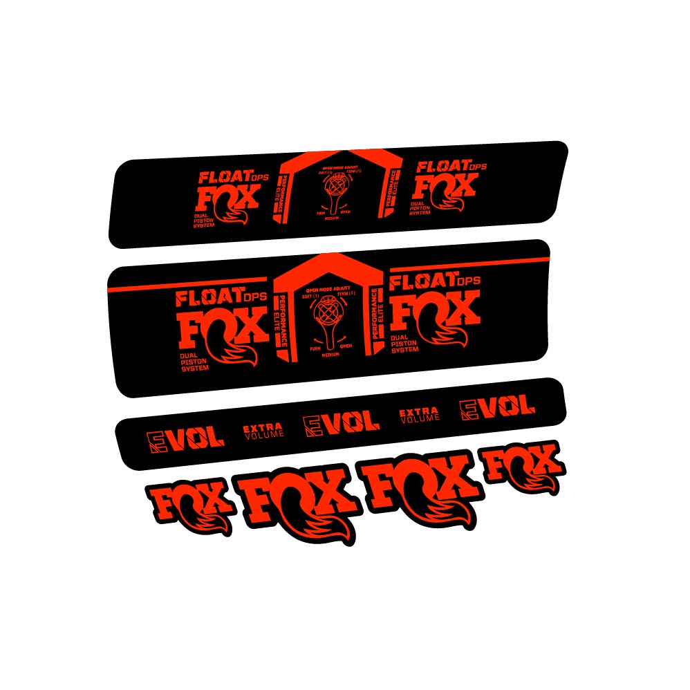 Decal Fox Float DPS Performance Elite 2021, Shock Absorber, bike sticker vinyl