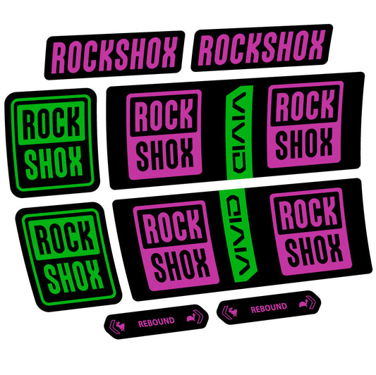 Decal RockShox Vivid Coil Base 2025, Shock Absorber, bike sticker vinyl