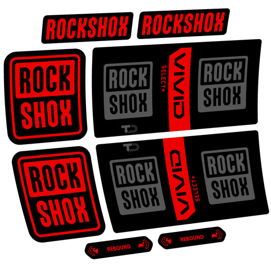 Decal RockShox Vivid Coil Select Plus, Shock Absorber, bike sticker vinyl