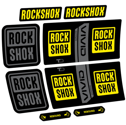 Decal RockShox Vivid Coil Ultimate, Shock Absorber, bike sticker vinyl