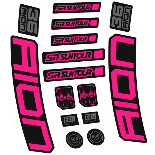 Decal SR Suntour Aion 36 Boost White, Fork 29, bike sticker vinyl