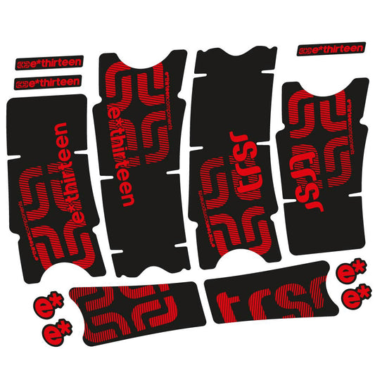 Decal E-thirteen TRS Race Carbon, Crankset, bike sticker vinyl