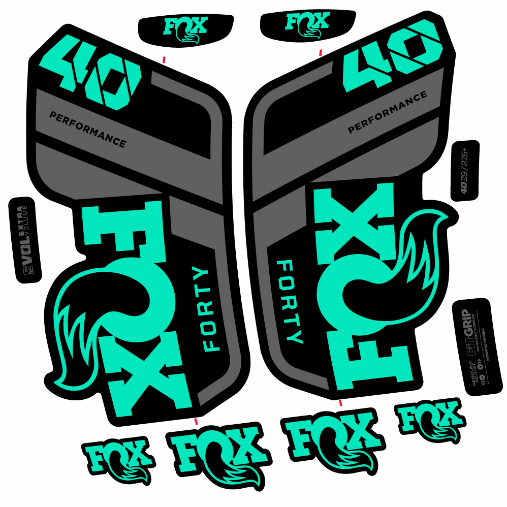 Decal Fox 40 Performance 2021, Fork 29, bike sticker vinyl ...