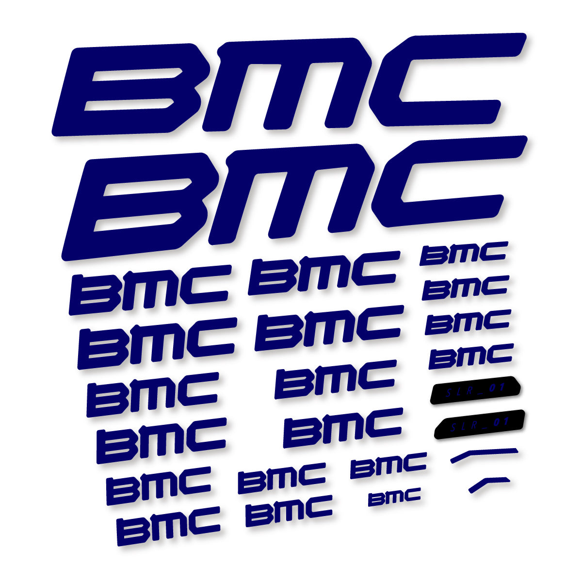Stickers for BMC Teammachine SLR 01 2021–2025 frame, vinyl decals - Scandinavian Blue