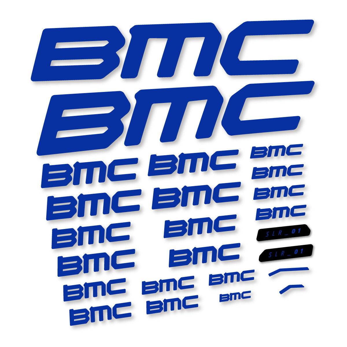Stickers for BMC Teammachine SLR 01 2021–2025 frame, vinyl decals - Ultramarine Blue