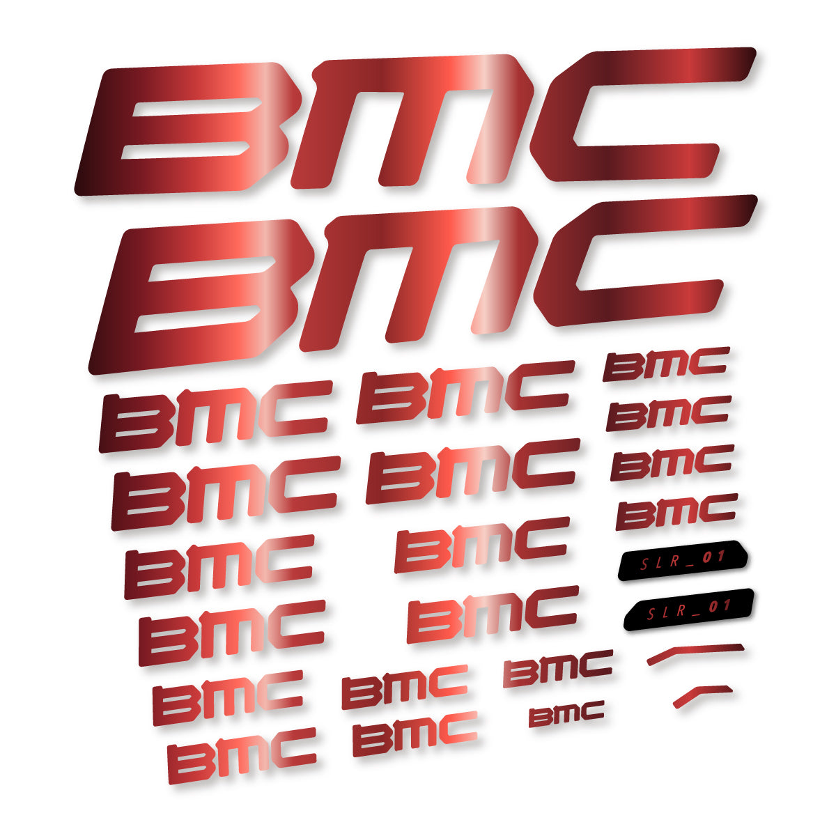 Stickers for BMC Teammachine SLR 01 2021–2025 frame, vinyl decals - Copper