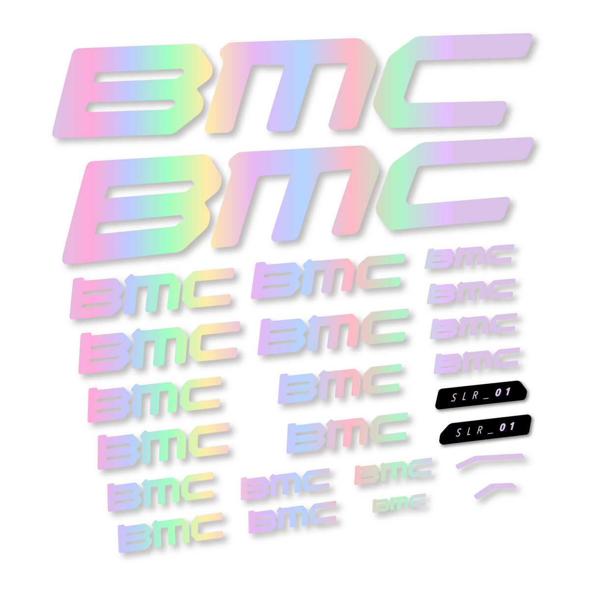 Stickers for BMC Teammachine SLR 01 2021–2025 frame, vinyl decals - Hollographic