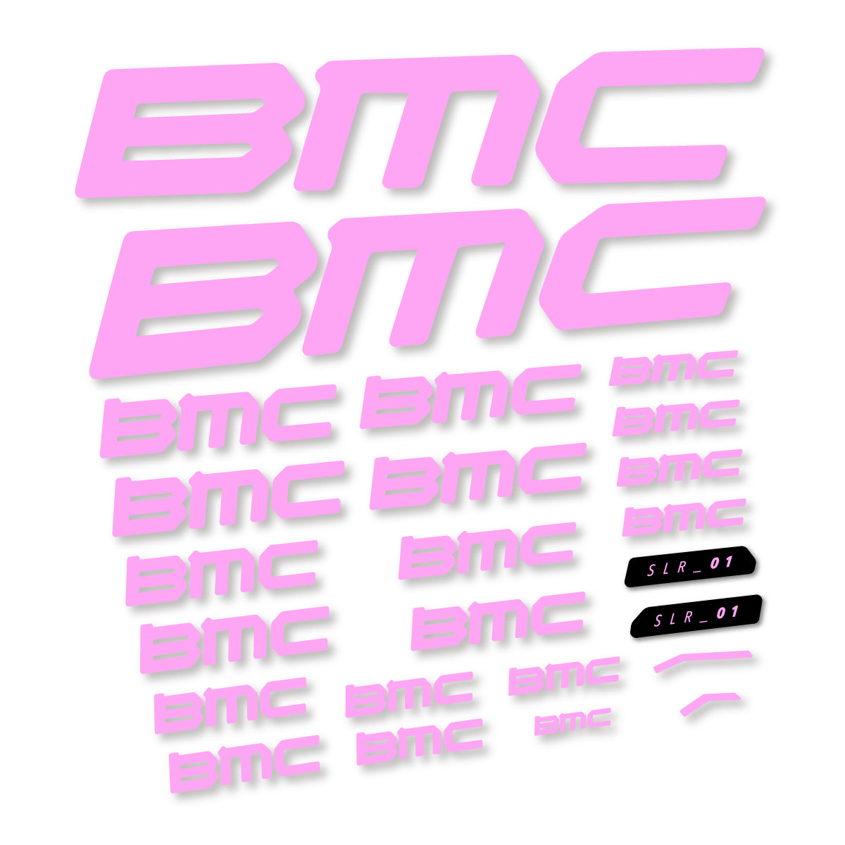 Stickers for BMC Teammachine SLR 01 2021–2025 frame, vinyl decals - Light Lilac